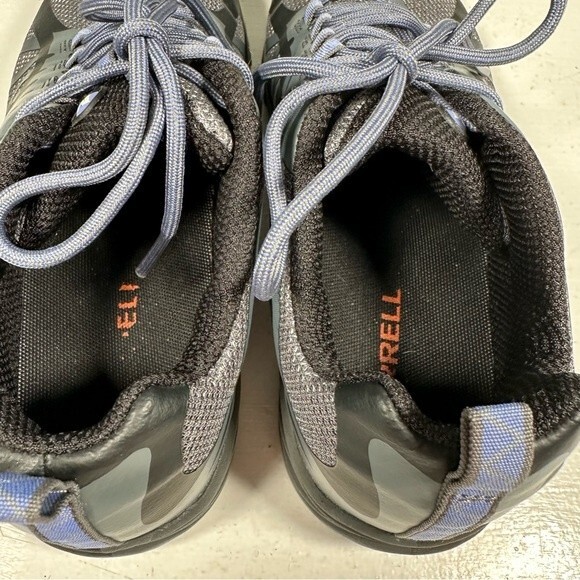 Merrell Shoes Womens 9 Trail Running QForm2 J41316 Sneakers Black Blue - Picture 3 of 10